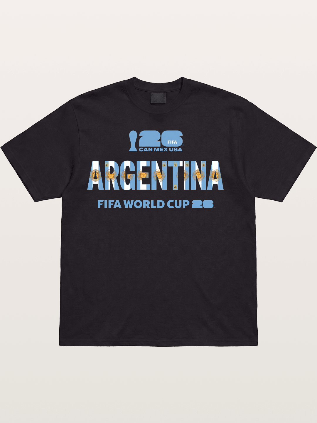 2026 World Cup Argentina Sun Design Cotton T-shirt