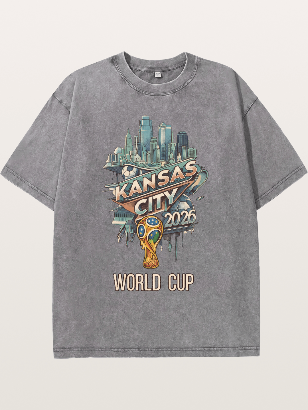 KC World Cup 2026 Emblem Washed T-shirt