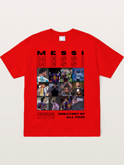 Messi Greatest of All Time Montage Soft-Stay T-shirt