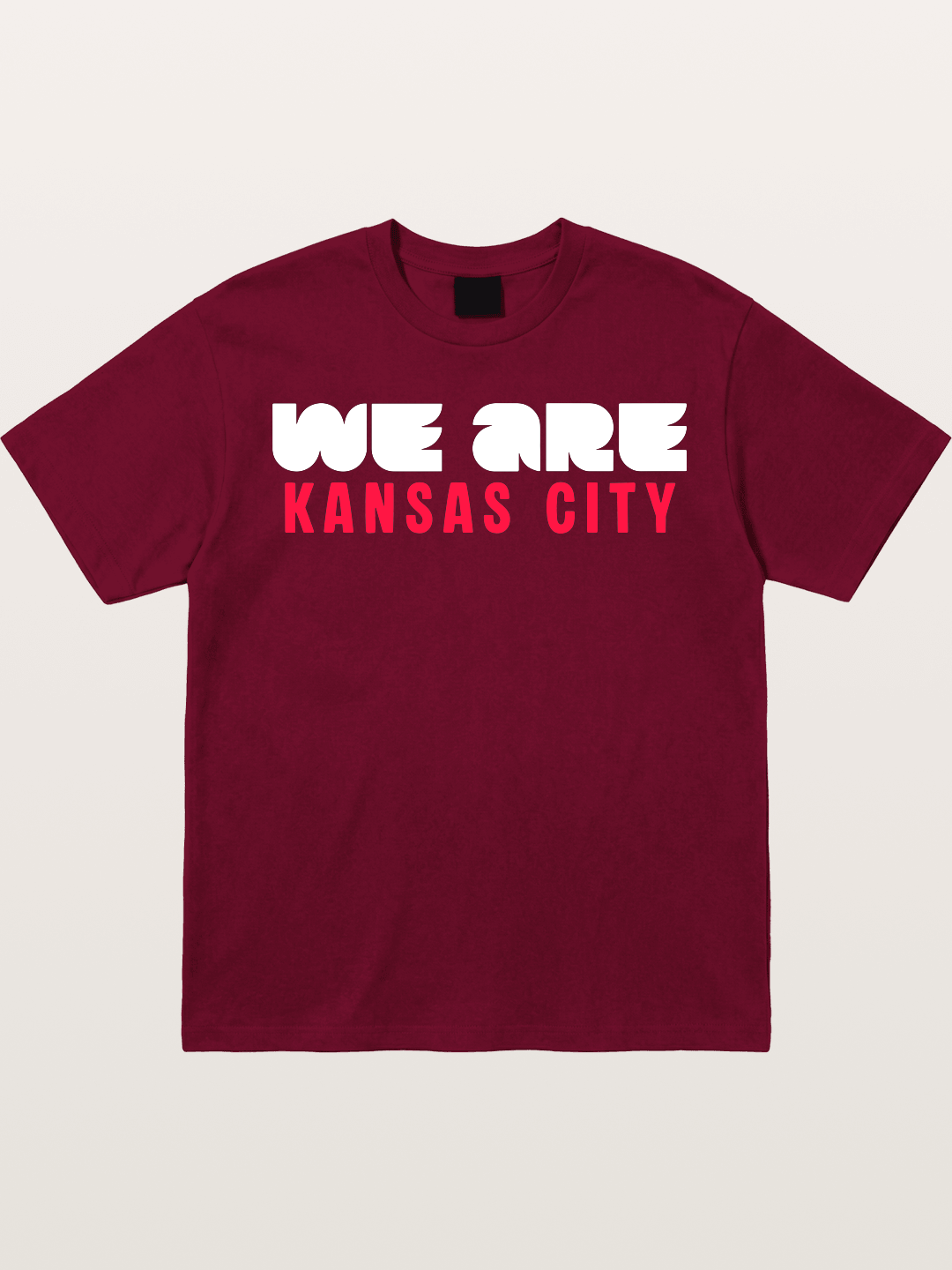 Kansas City Red Block Letters Gildan T-shirt