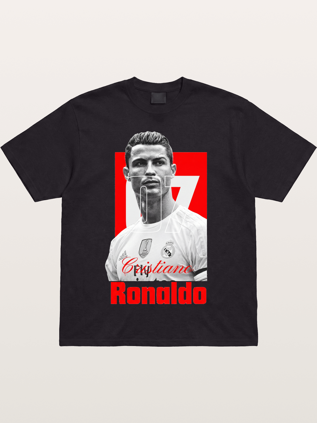 Ronaldo Real Madrid Number 7 Cotton T-shirt