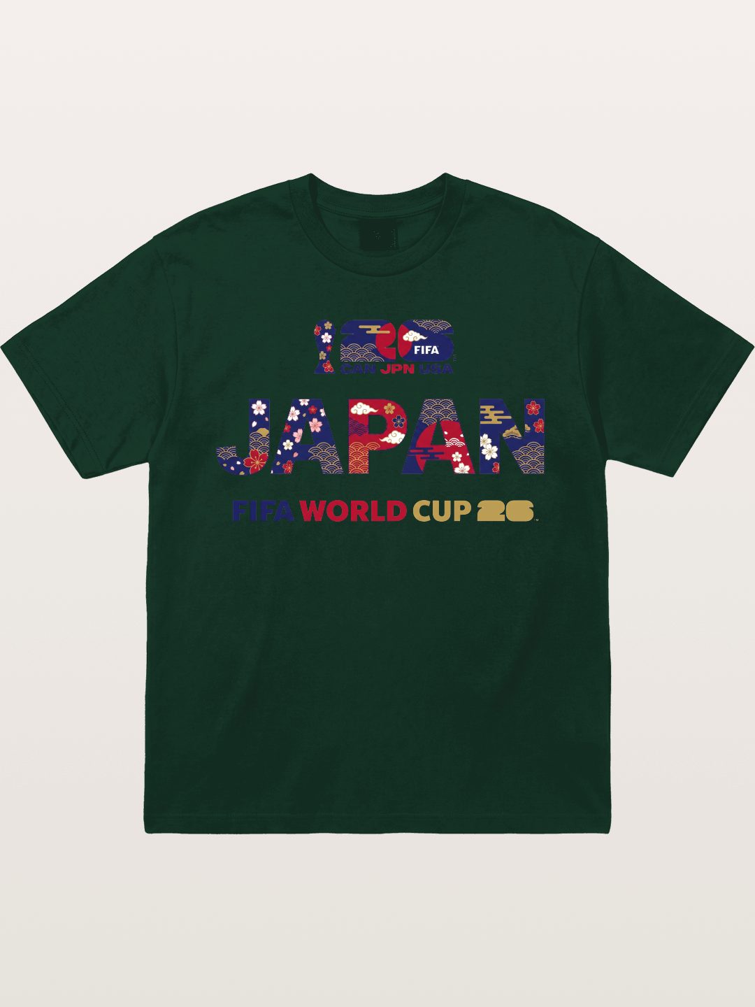 2026 World Cup Japan Sakura Typo Gildan T-shirt