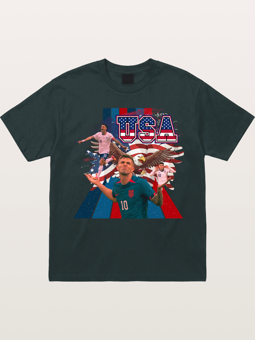 US Soccer Eagles And Two National Stars Gildan T-shirt