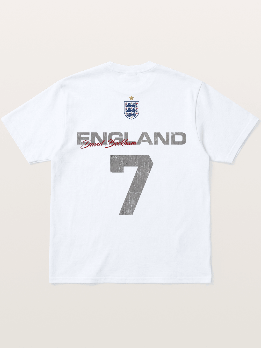 England Beckham 7 Vintage Gildan T-shirt