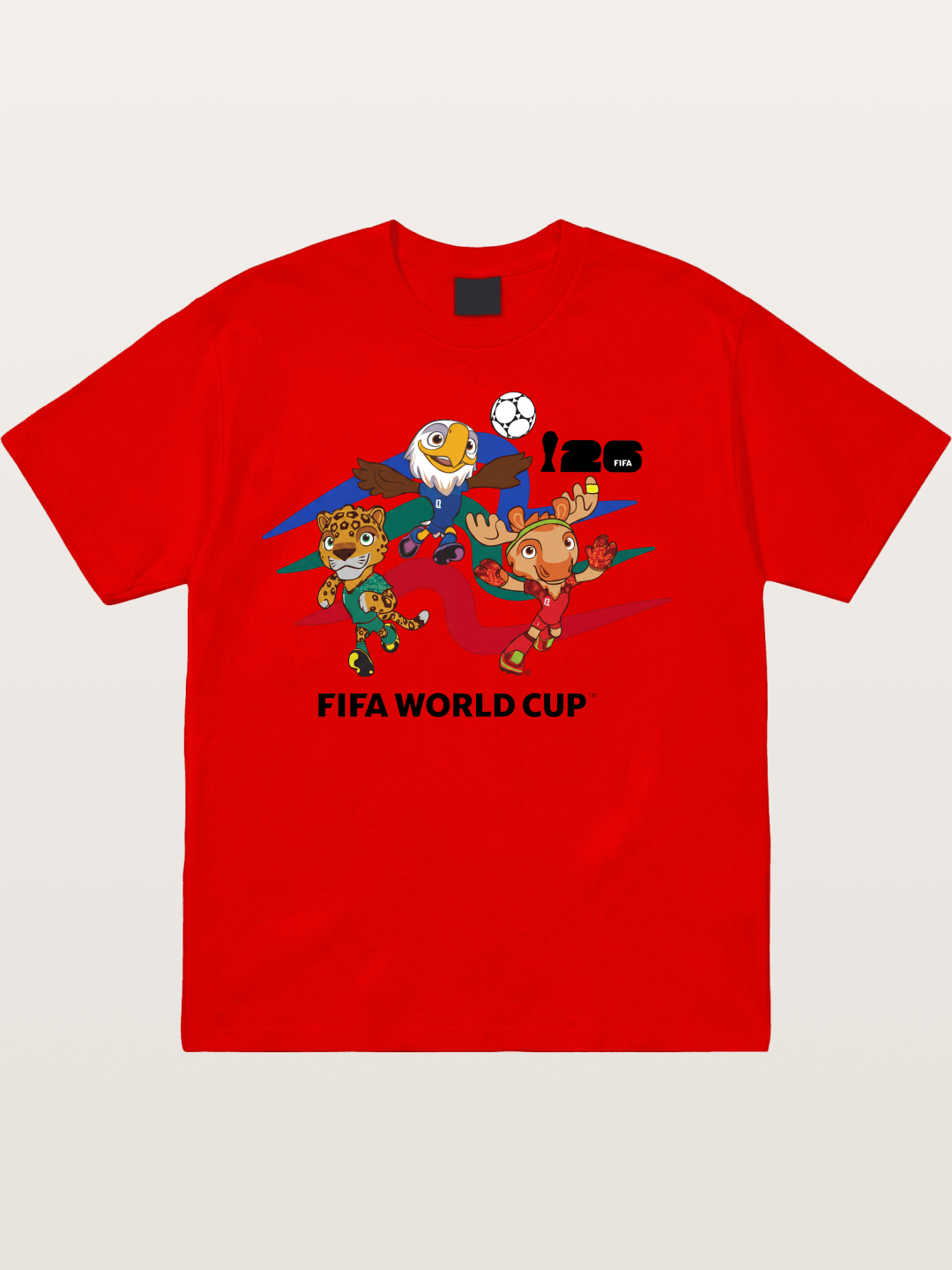 WC 2026 Host City Mascots Trio Cotton T-shirt