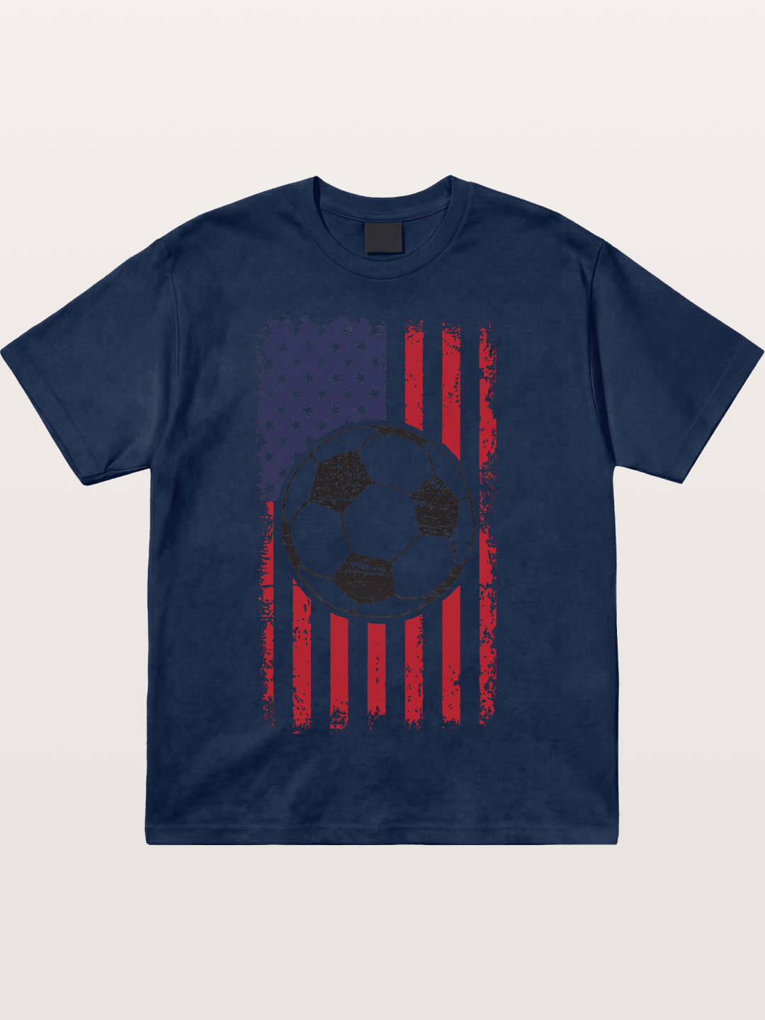 USA Flag Soccer Ball 2026 Vintage Cotton T-shirt
