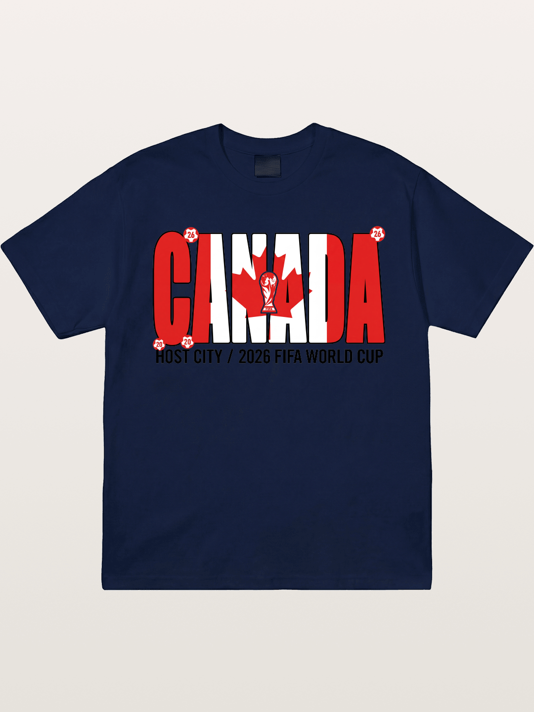 Canada 2026 World Cup Typography Gildan T-shirt