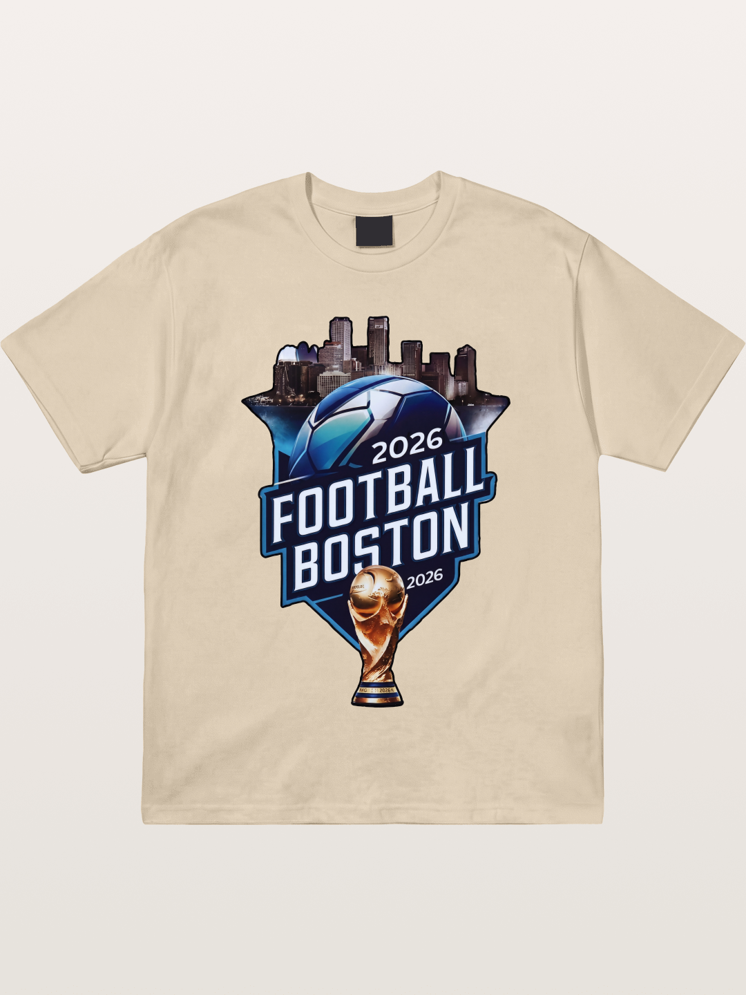 Boston 2026 World Cup City Badge Gildan T-shirt