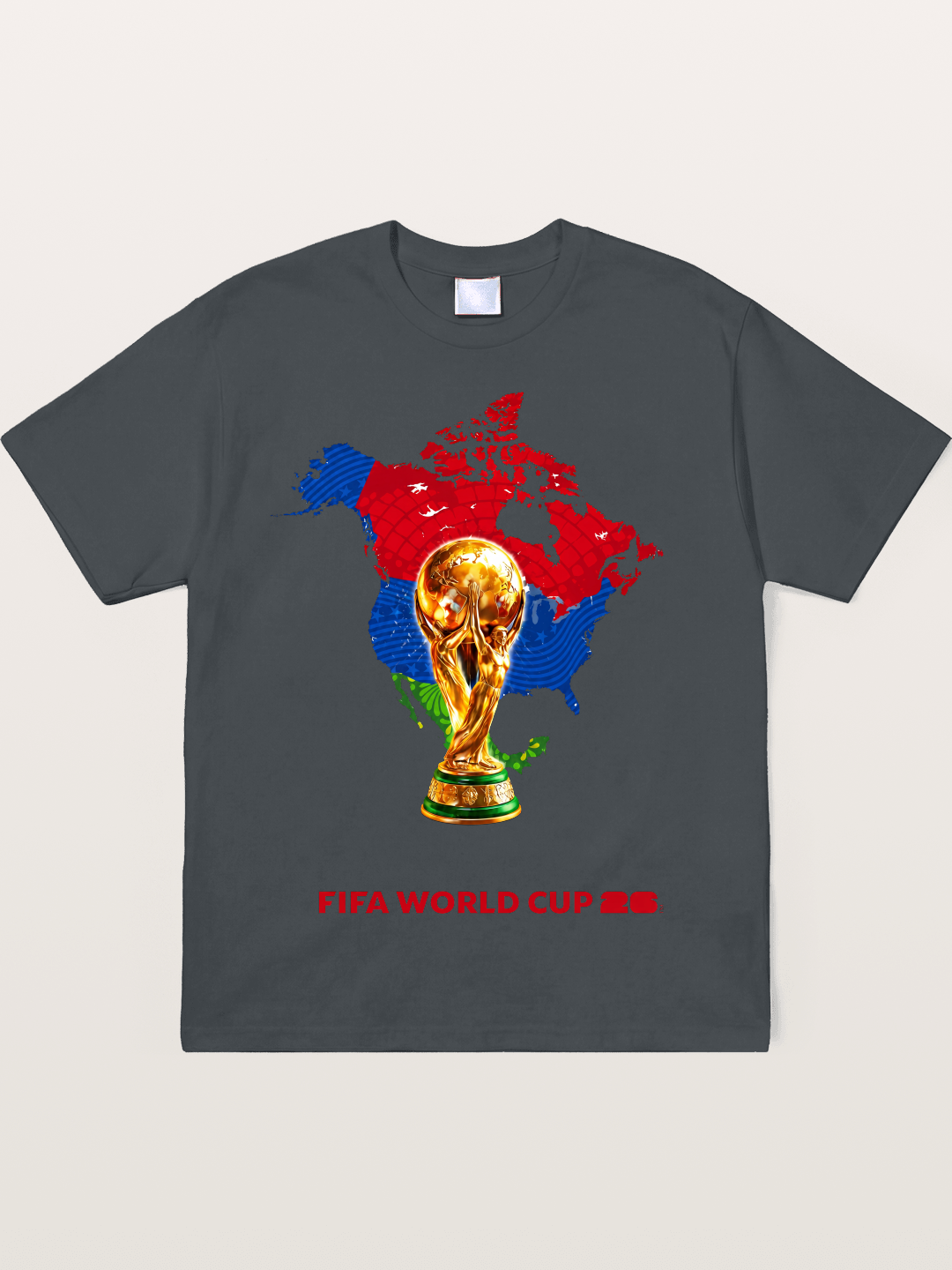 World Cup Trophy & Americas Map Soft-Stay T-shirt