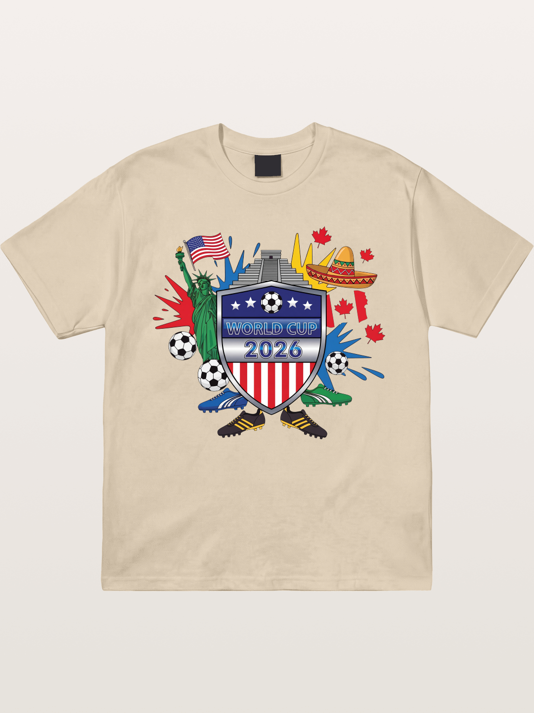 USA Mexico Canada WC Shield Gildan T-shirt