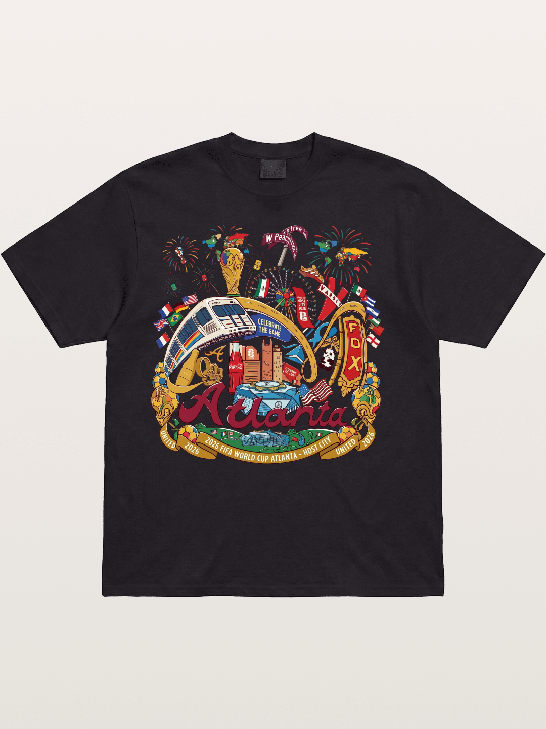 Atlanta 2026 World Cup Poster Cotton T-shirt