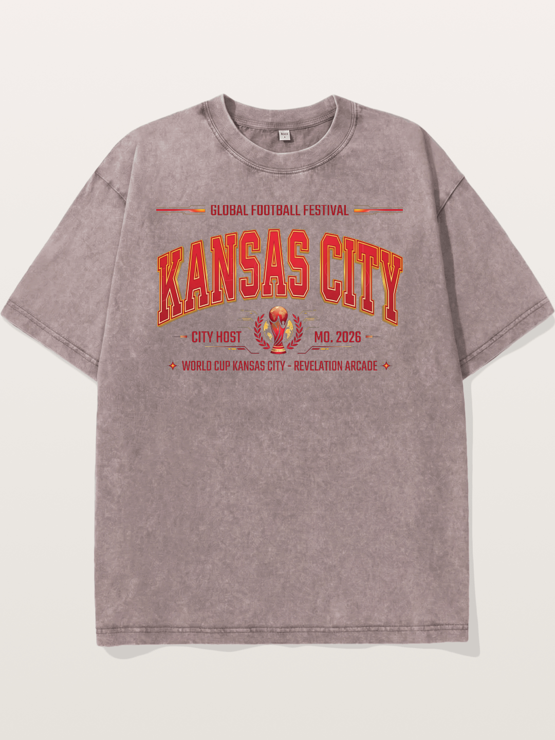 Kansas City 2026 WC Art Washed T-shirt