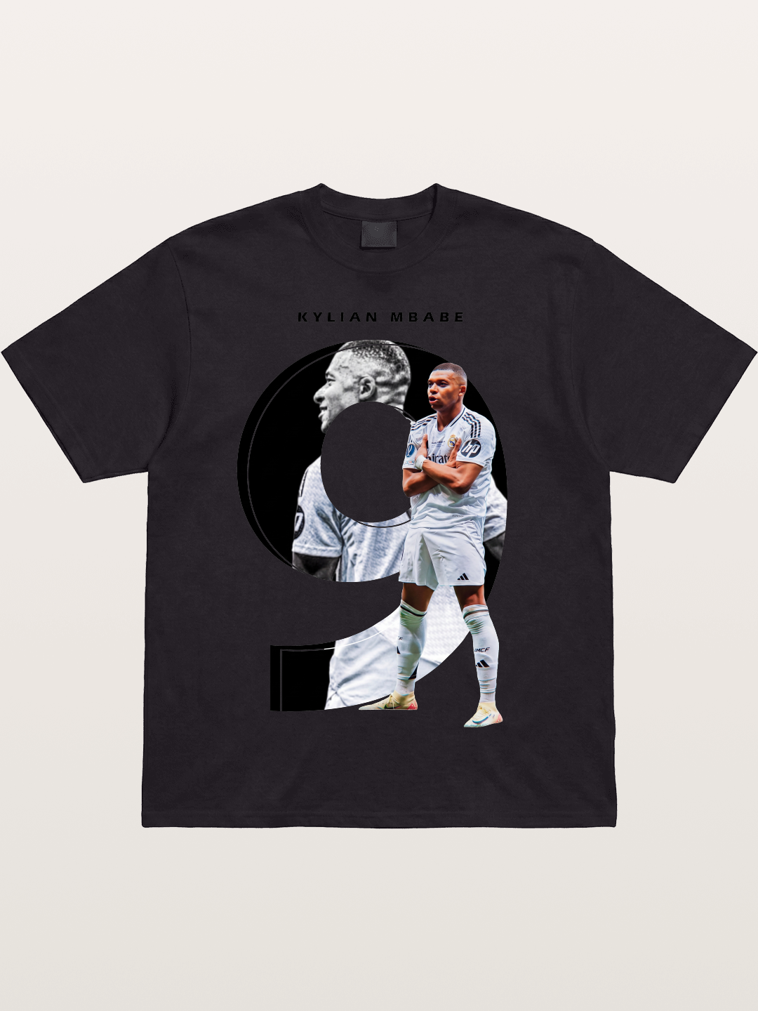 Mbappe Real Madrid Graphic Cotton T-shirt