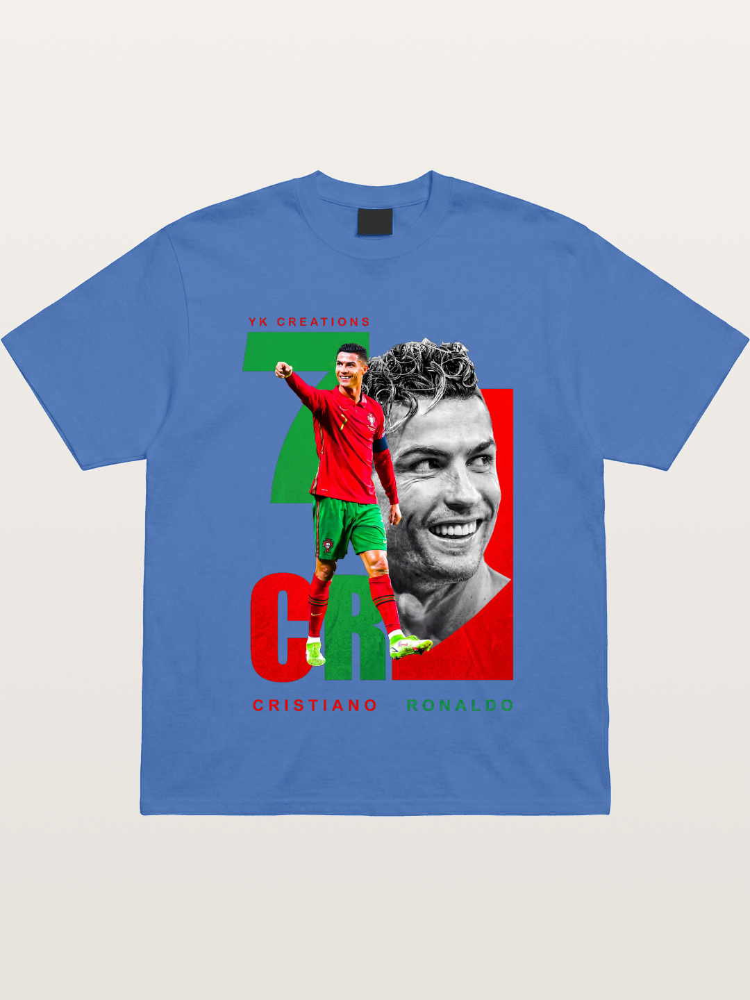 Ronaldo Portugal Dual Montage Gildan T-shirt