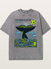 Vancouver 2026 WC Orca Tail Art Washed T-shirt