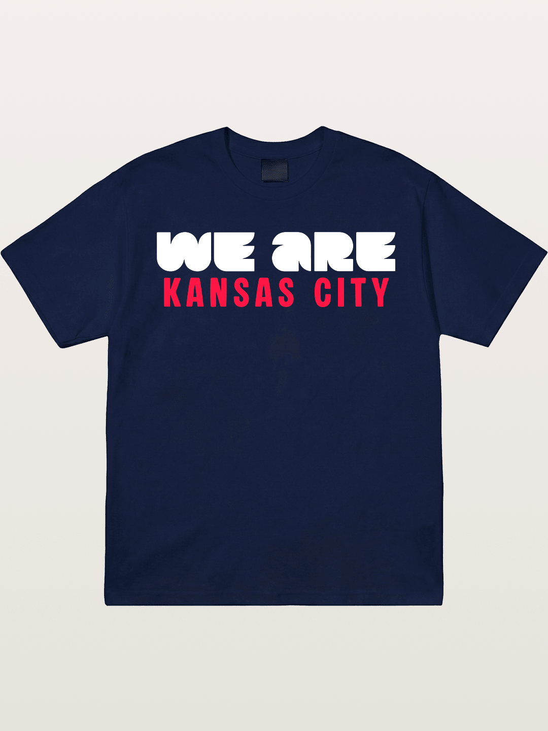 Kansas City Red Block Letters Gildan T-shirt
