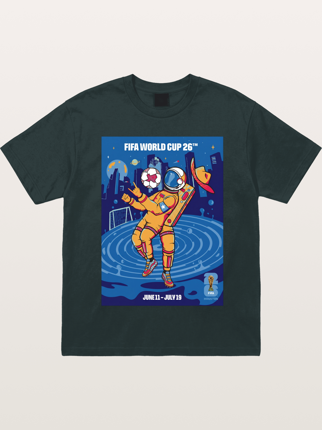 WC 2026 Astronaut Soccer Player Gildan T-shirt