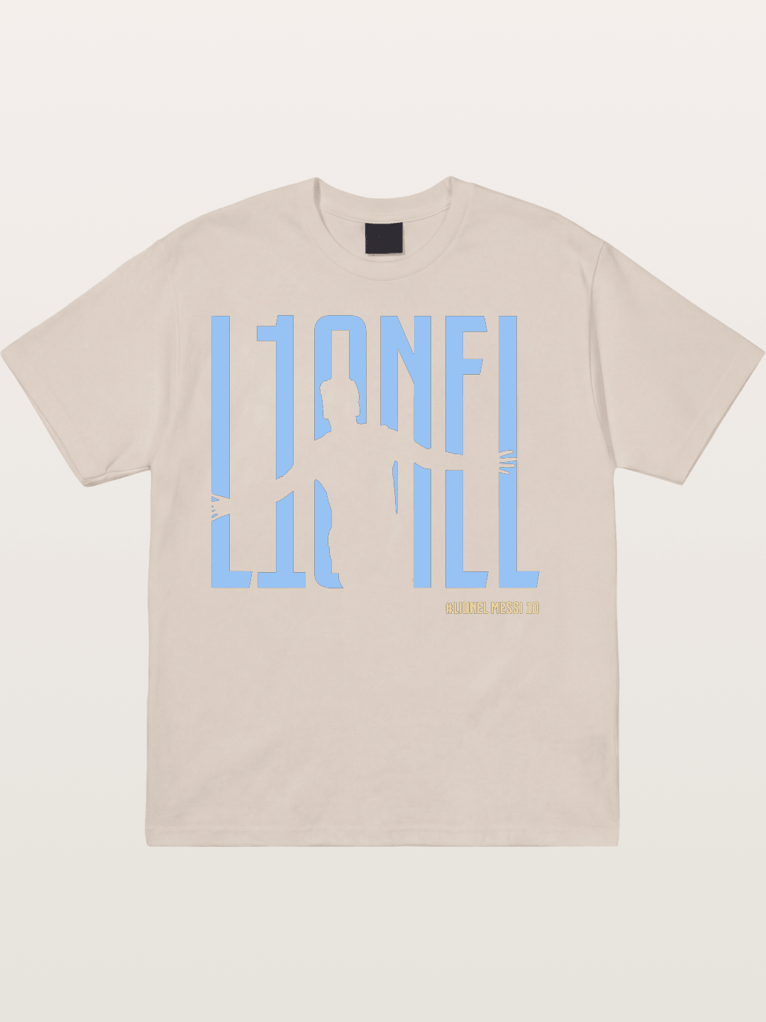 Lionel Messi Celebration Silhouette Cotton T-shirt