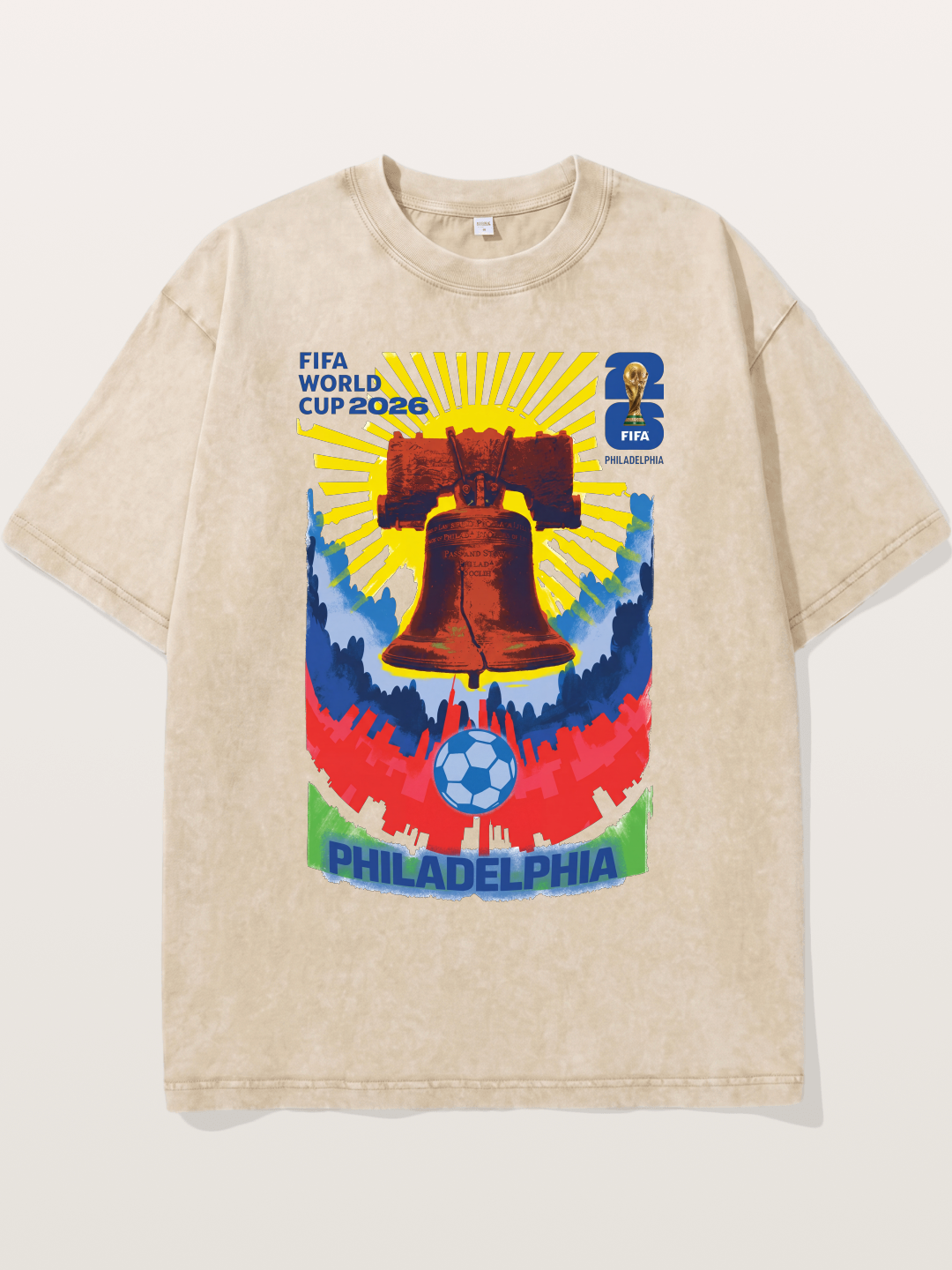 Philadelphia WC 2026 Liberty Bell Washed T-shirt