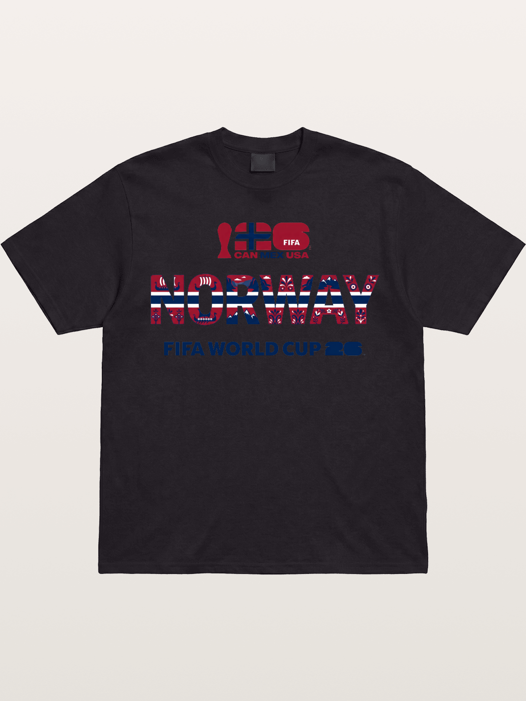 Norway 2026 Folk Pattern Print Gildan T-shirt