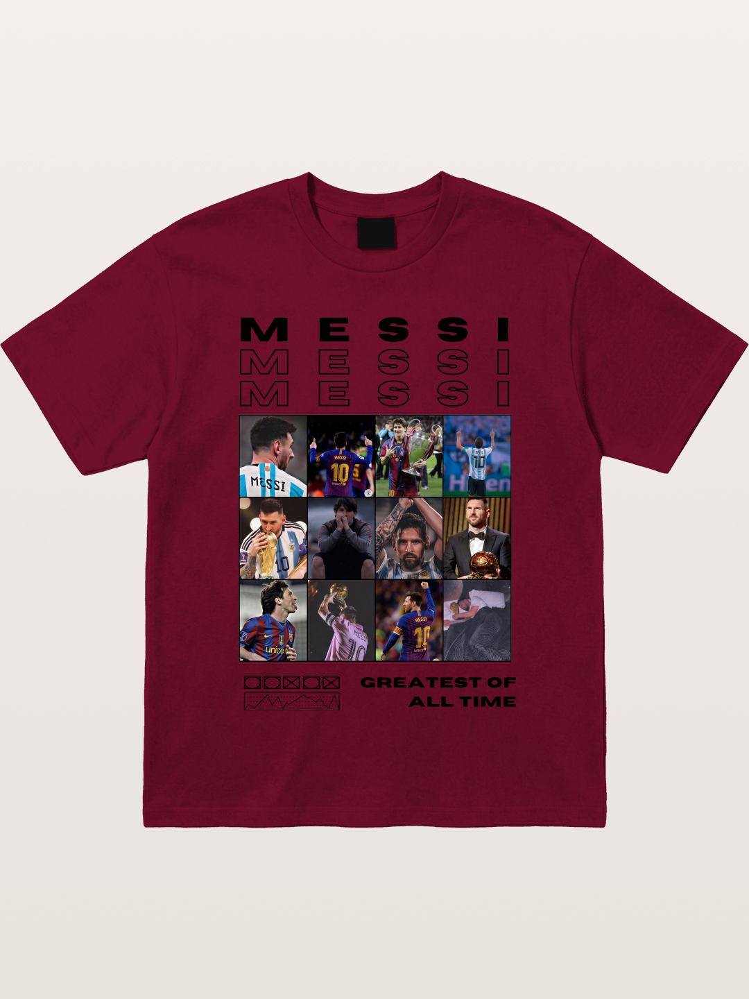 Messi Greatest of All Time Montage Gildan T-shirt