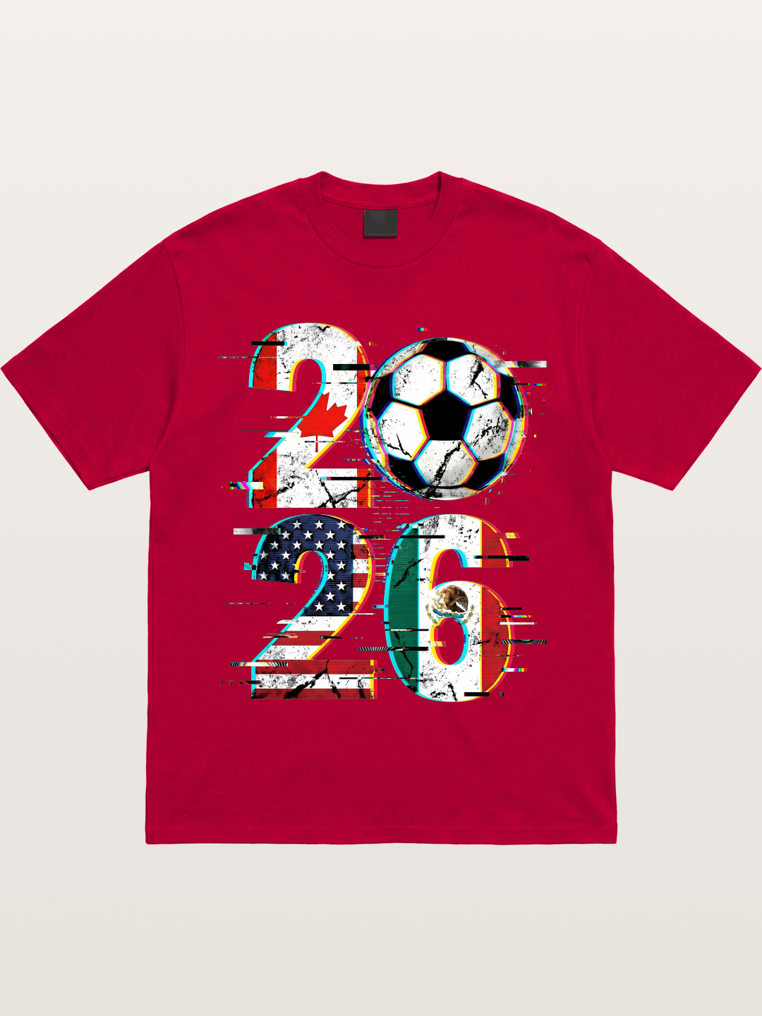 2026 WC Glitch Typography Print Gildan T-shirt