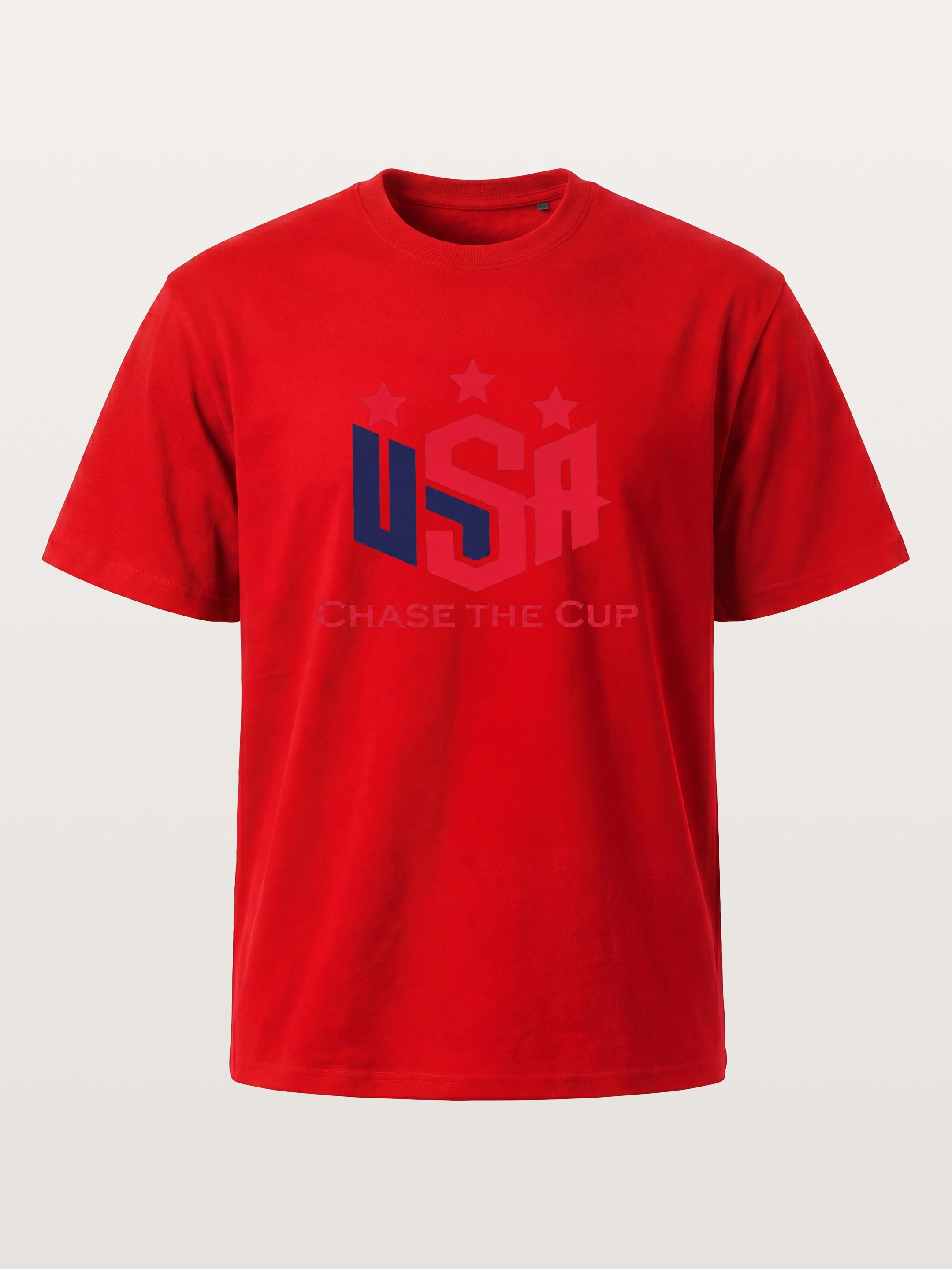 USA Chase The Cup Typography Cotton T-shirt