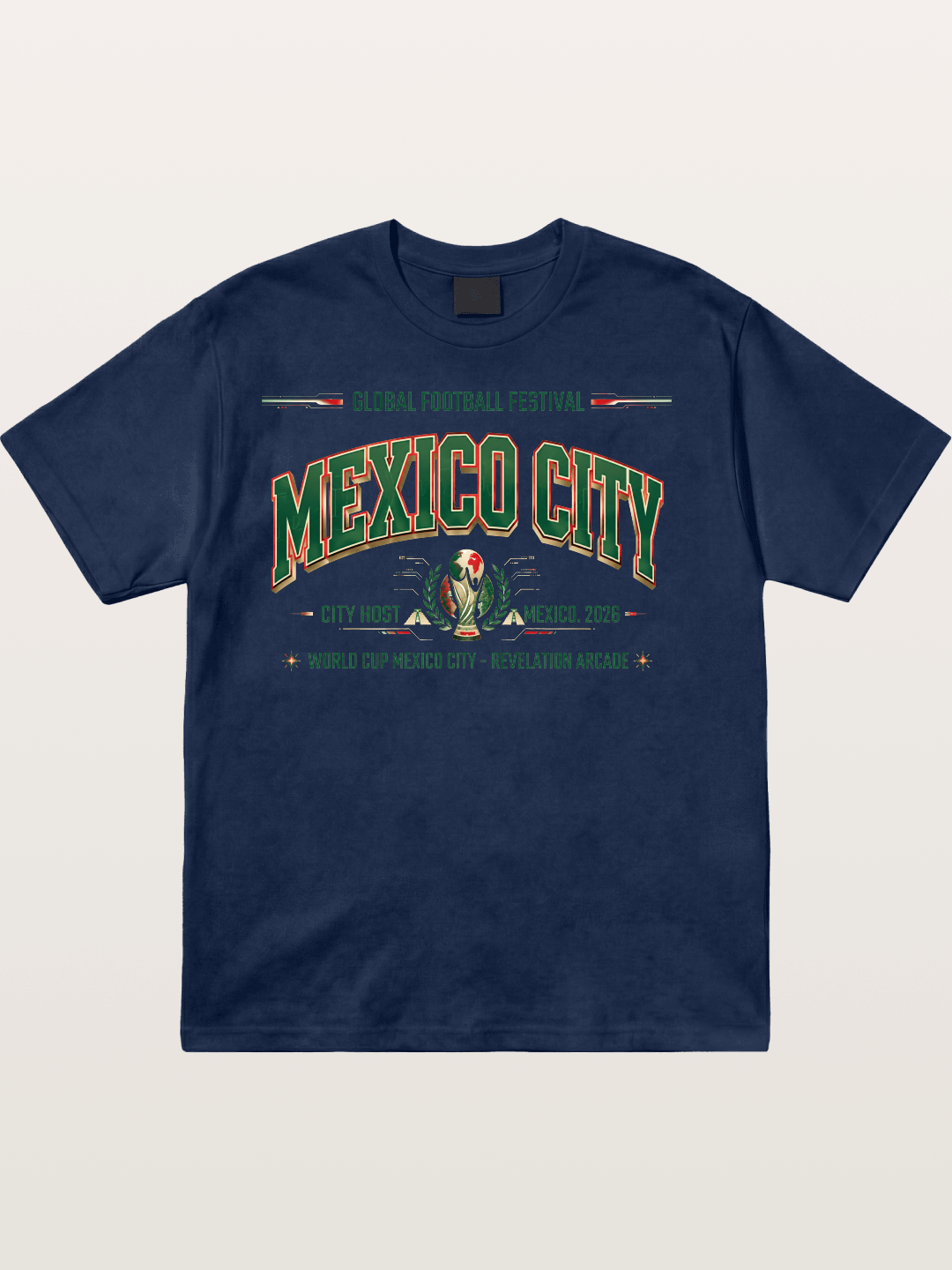 Mexico City 2026 WC Host Sticker Cotton T-shirt