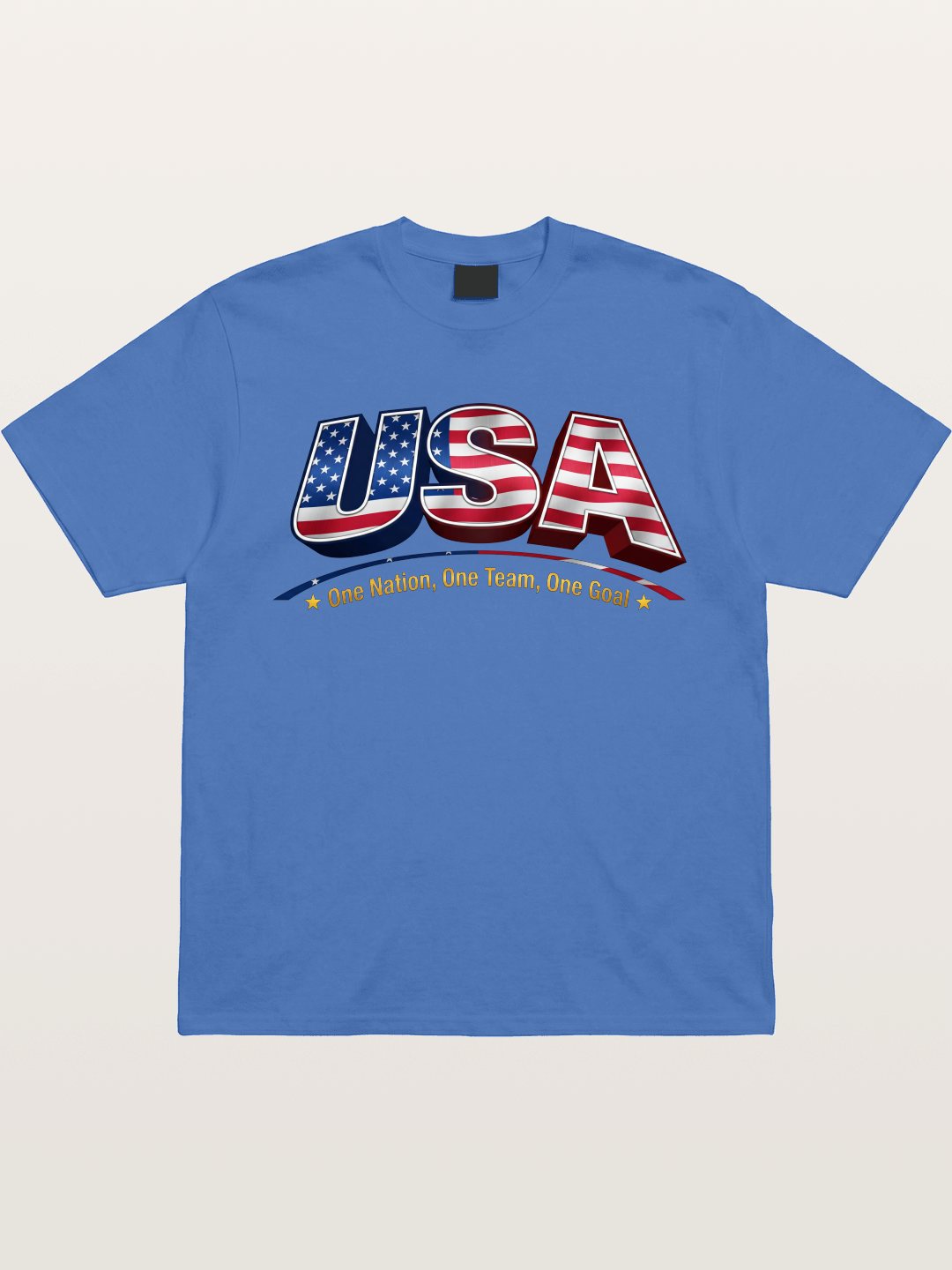 USA Flag 3D Letter World Cup Gildan T-shirt