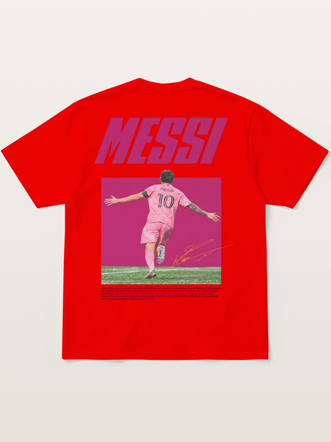 Messi Inter Miami Pink Kit Cotton T-shirt