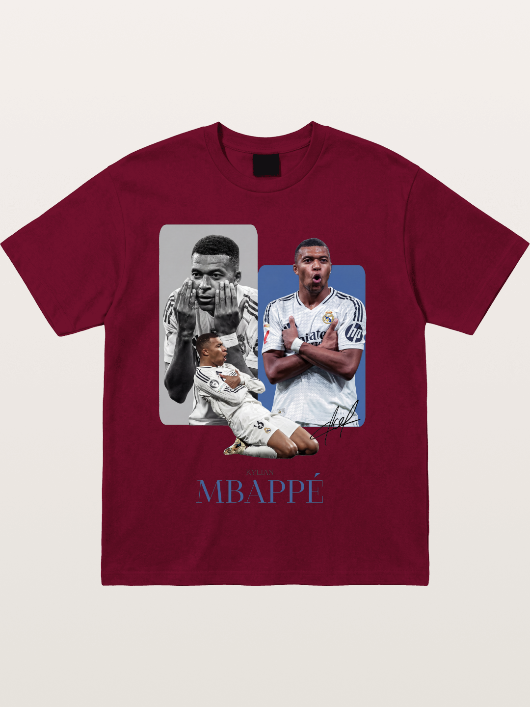 Mbappe Real Madrid Collage Gildan T-shirt
