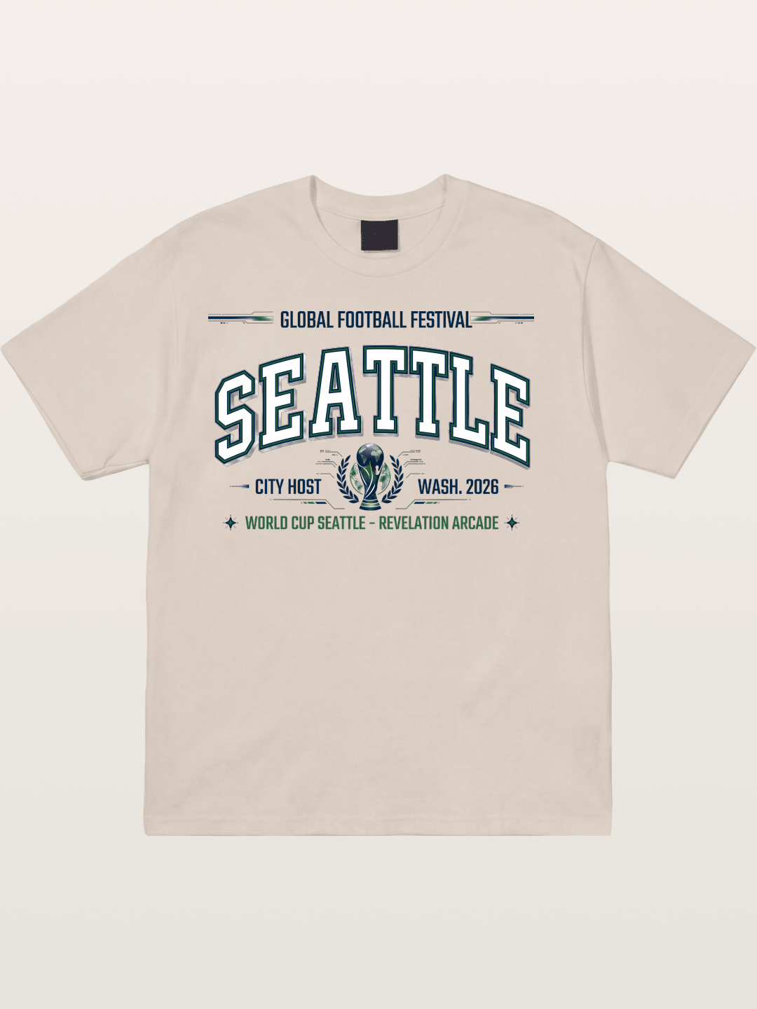 Seattle 2026 WC Host Print Cotton T-shirt