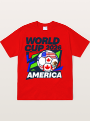 World Cup 2026 America Geometric Soft-Stay T-shirt