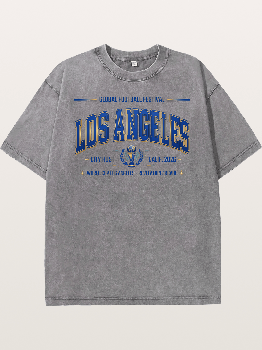 Los Angeles 2026 WC Badge Washed T-shirt