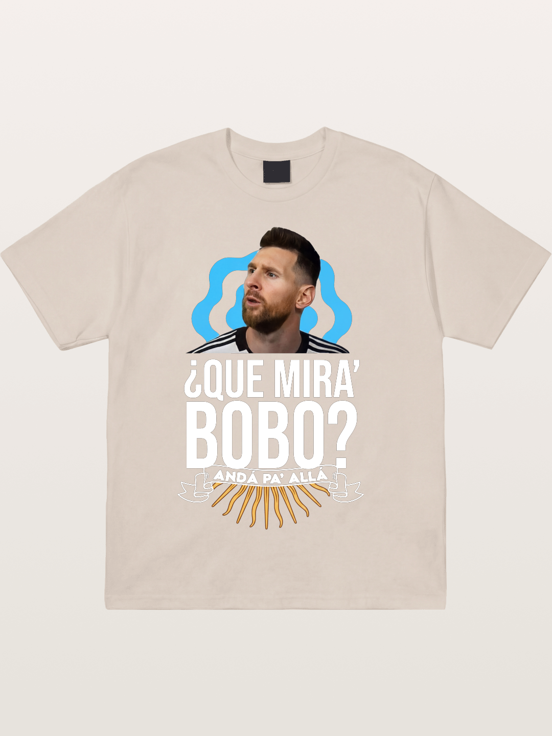 Messi Argentina Sun Design Cotton T-shirt
