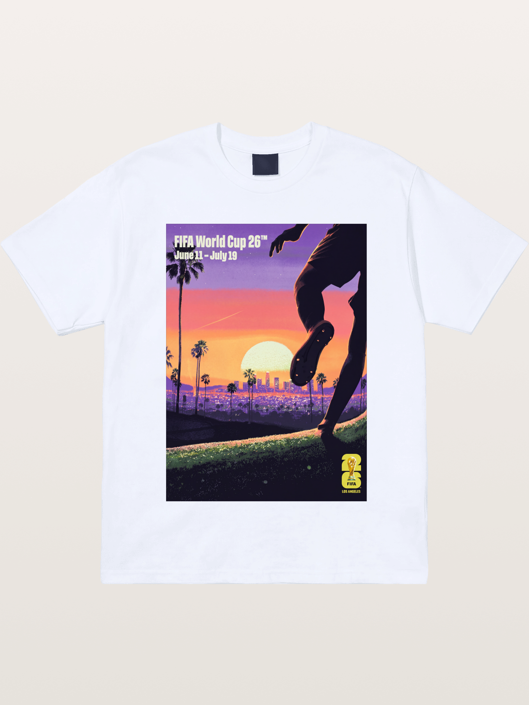 LA WC 2026 Sunset Soccer Kick Gildan T-shirt