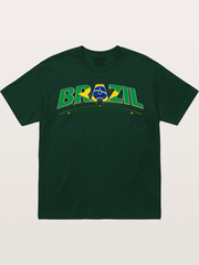 Brazil Retro Team Logo WC Gildan T-shirt