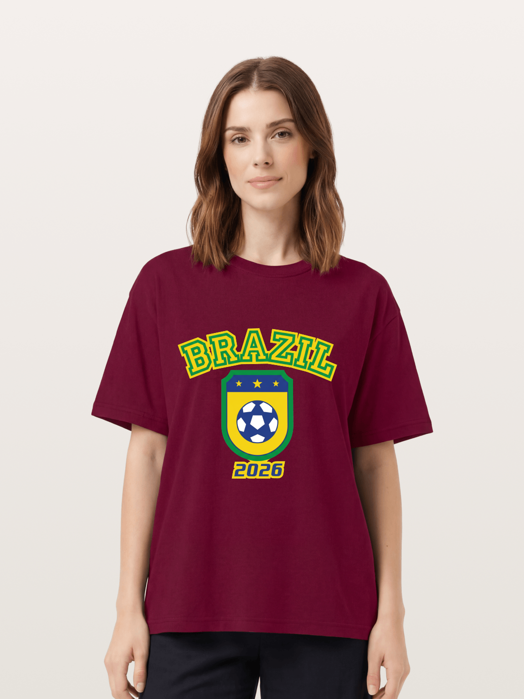 Brazil 2026 World Cup Crest Gildan T-shirt