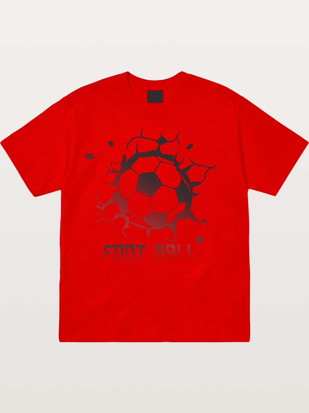Football Crack Effect USA Style Cotton T-shirt