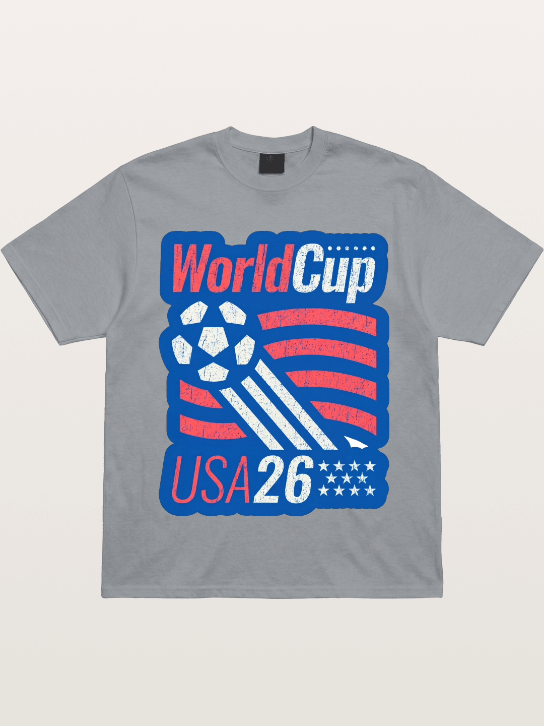 American Flag Soccer Ball WC 2026 Gildan T-shirt