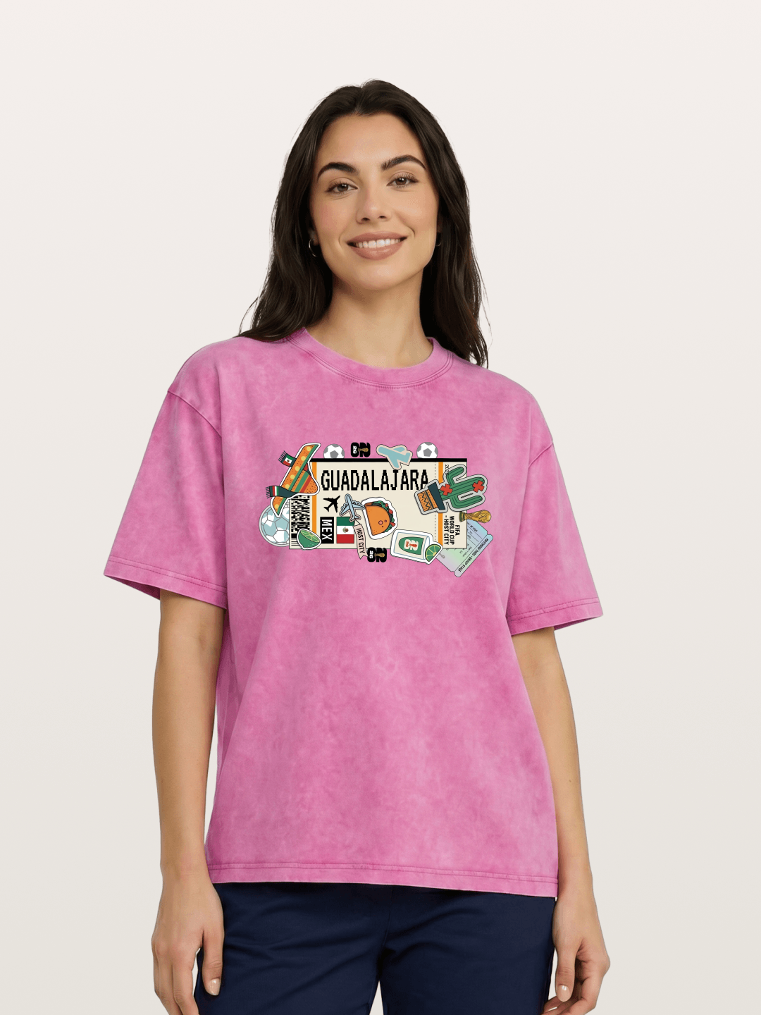 Guadalajara Mexican Culture Art Washed T-shirt