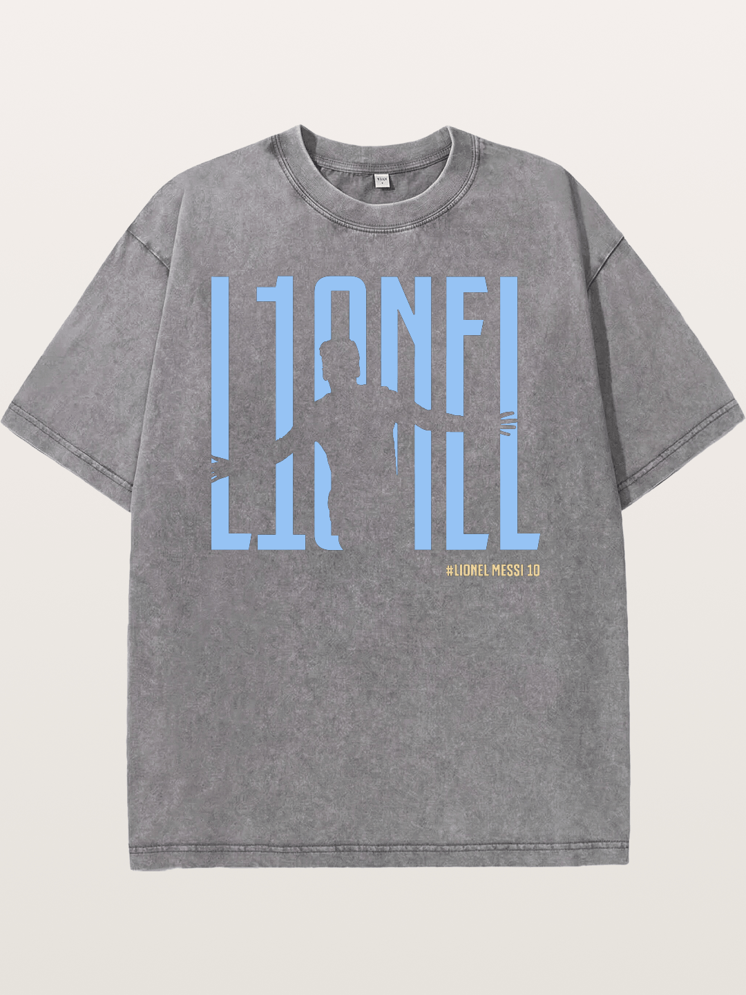 Lionel Messi Celebration Silhouette Washed T-shirt