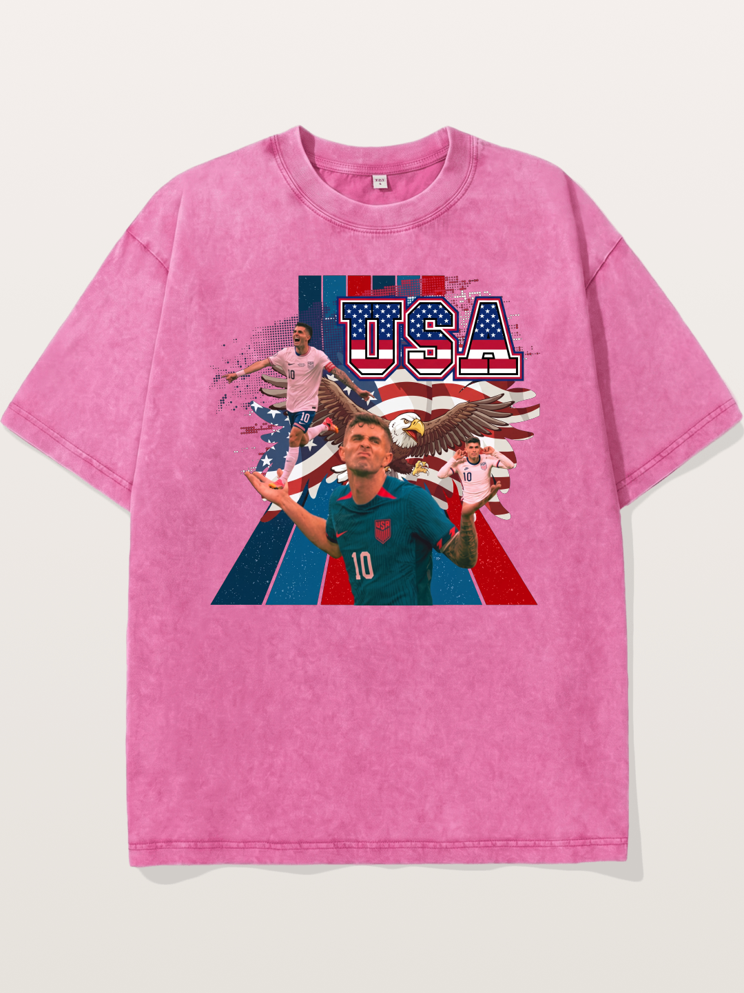 US Soccer Eagles And Two National Stars Washed T-shirt