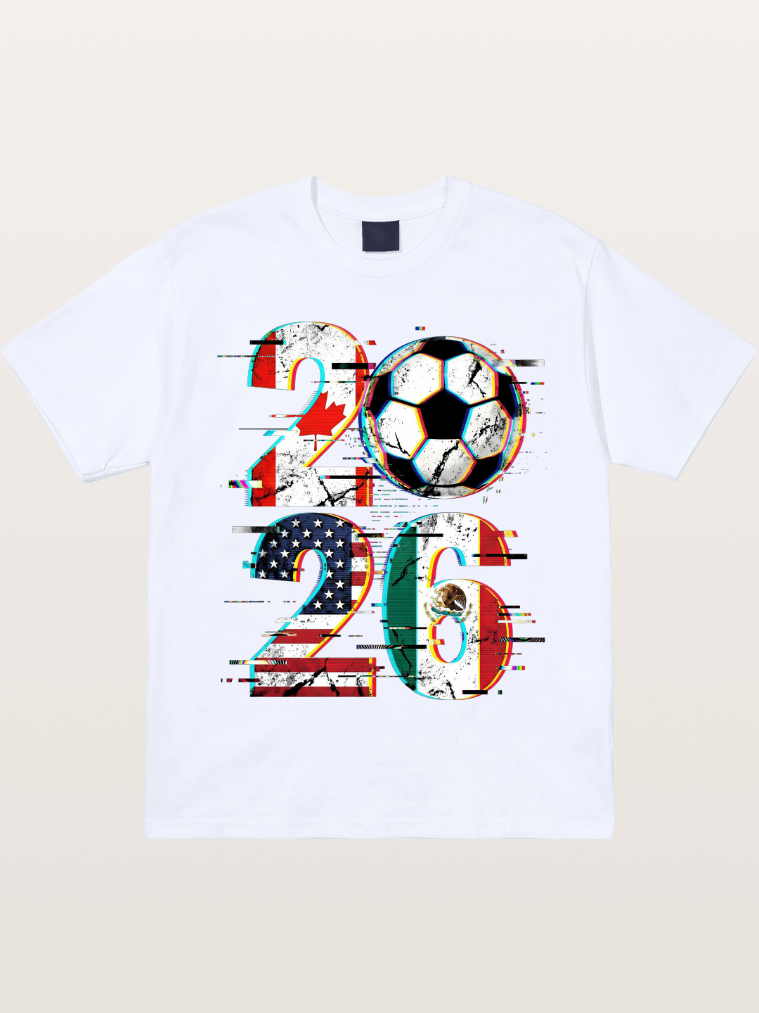 2026 WC Glitch Typography Print Gildan T-shirt