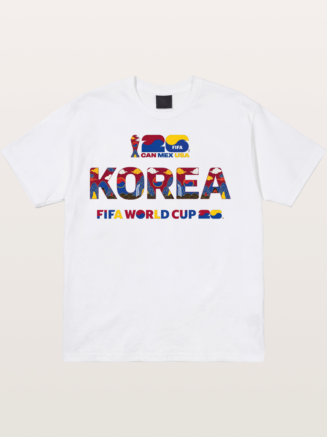 Korea 2026 Folk Ornament Design Cotton T-shirt