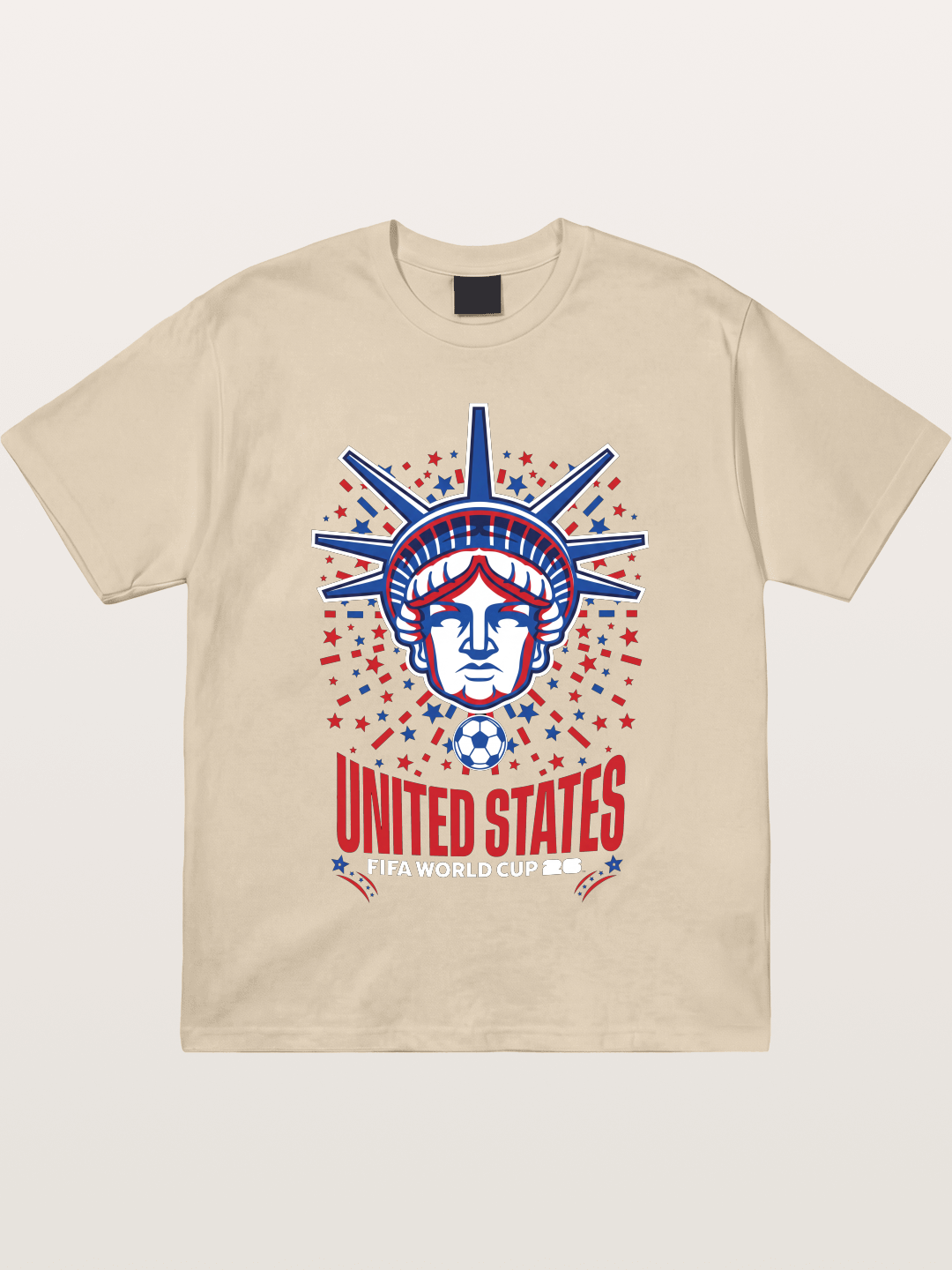 USA WC 2026 Statue of Liberty Badge Gildan T-shirt