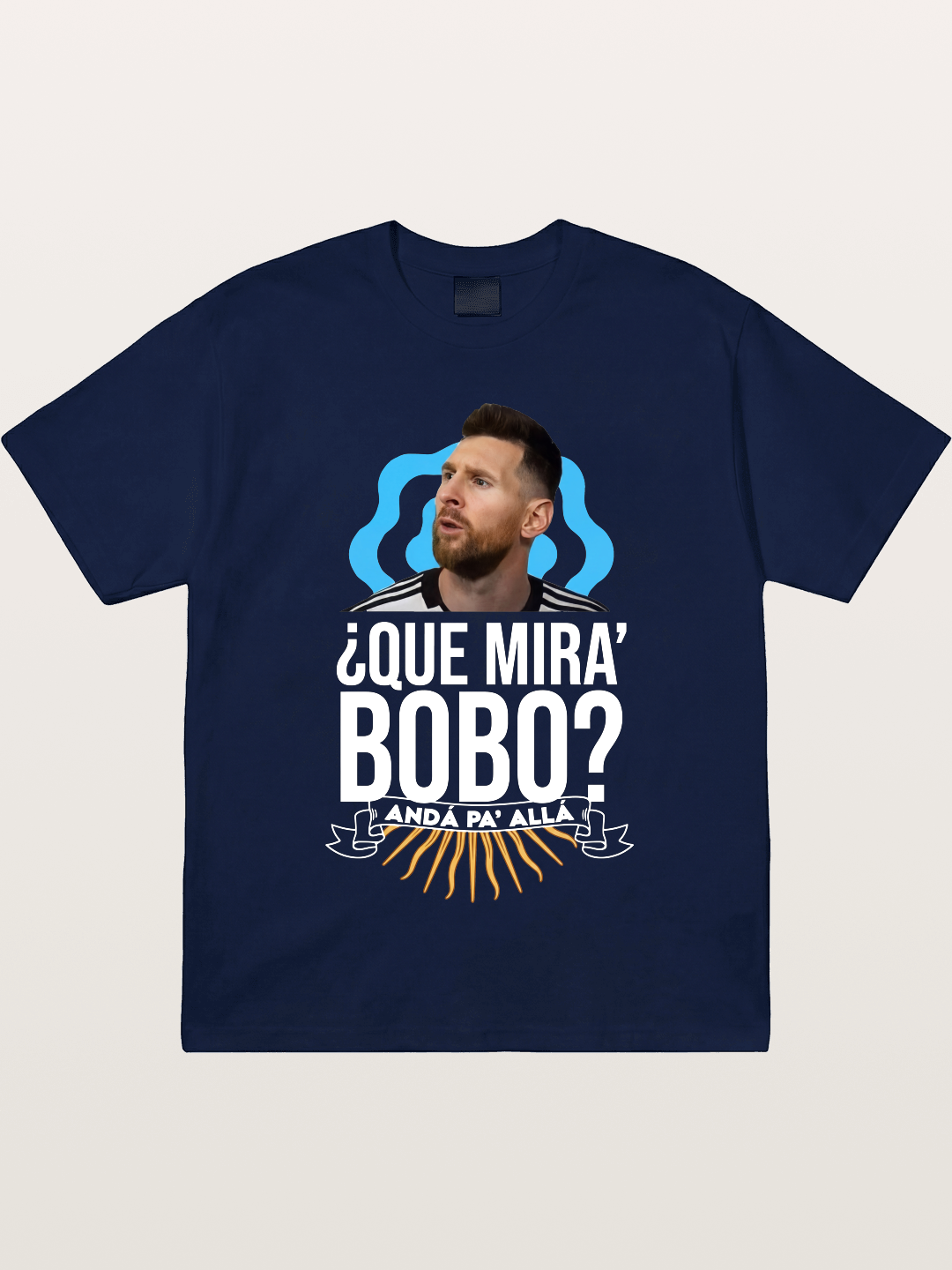 Messi Argentina Sun Design Gildan T-shirt