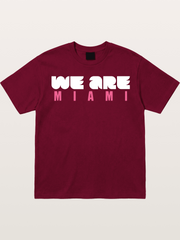 Miami Pink Patterned Letters Gildan T-shirt