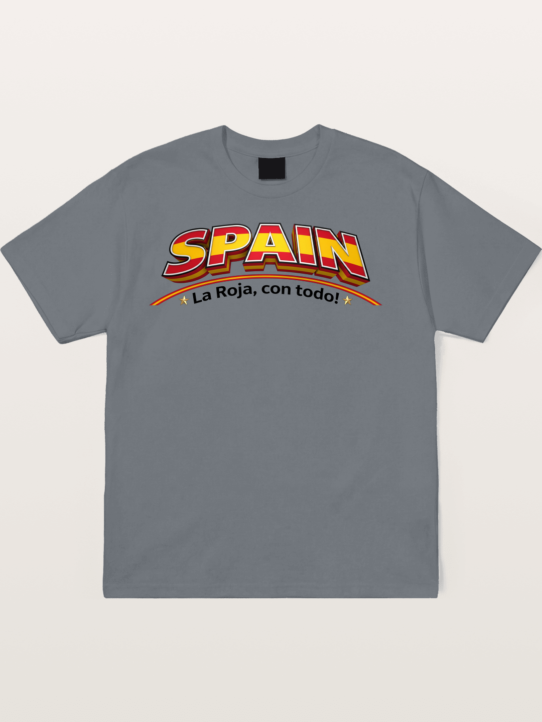 Spain Retro Team Logo WC Cotton T-shirt