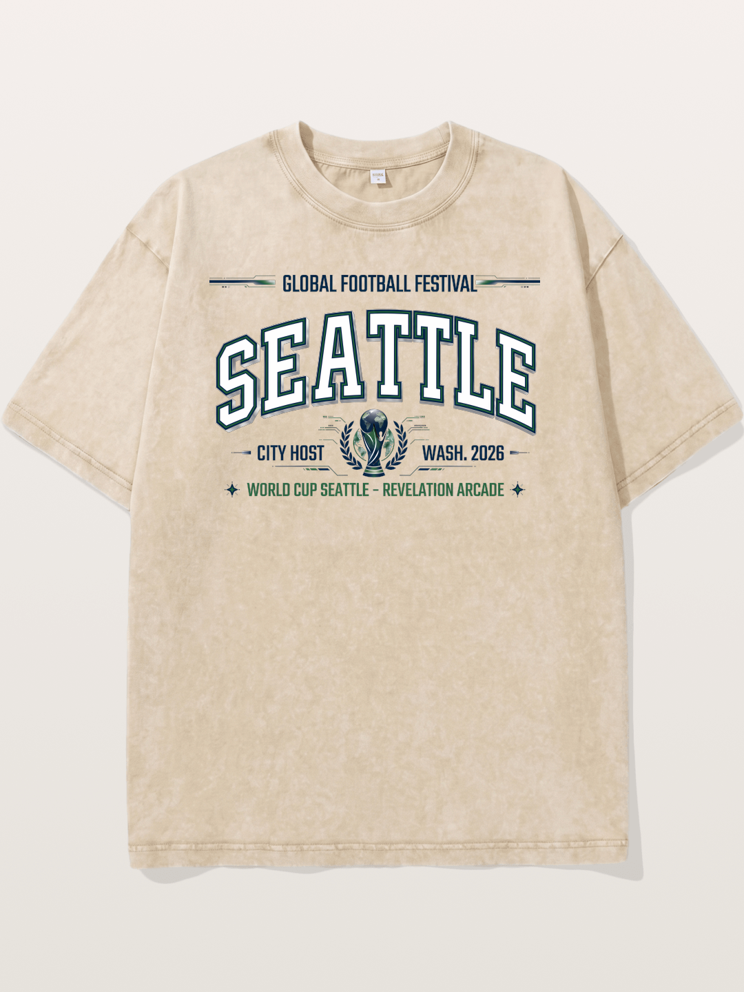 Seattle 2026 WC Host Print Washed T-shirt